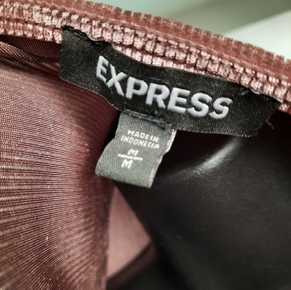 Purple Metallic Express mini dress - Picture 2 of 4